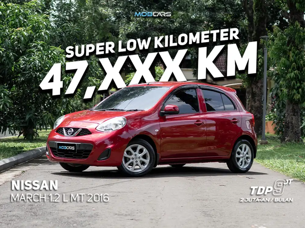 ANGSURAN 2 JUTAAN !!! MARCH 1.2 L MT MANUAL 2016 MERAH