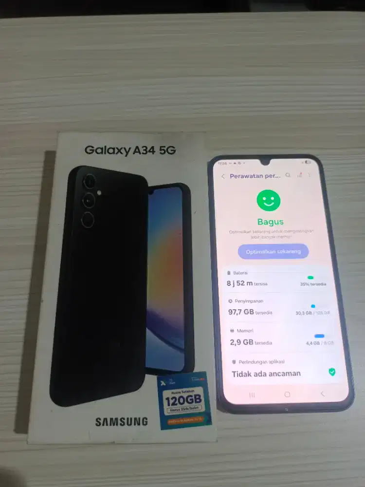 Samsung A34 5g hitam mulus