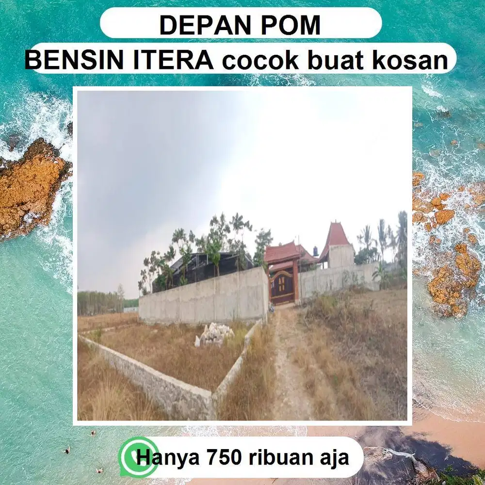 Tanah siap bangun LOKASI SANGAT STRATEGIS dekat DENGAN Kampus ITERA