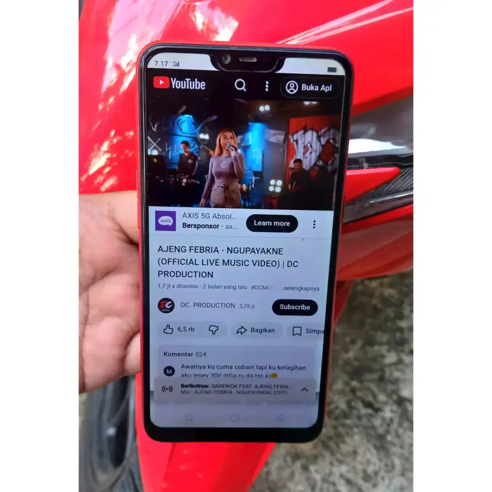 Oppo A3s Ram 2/16 Gb Kondisi Siap Pakai