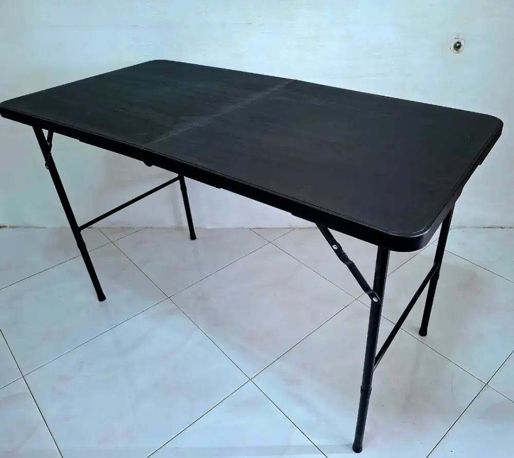 Baru meja lipat 2 fold table serbaguna multifungsi outdor indor 1.2 m