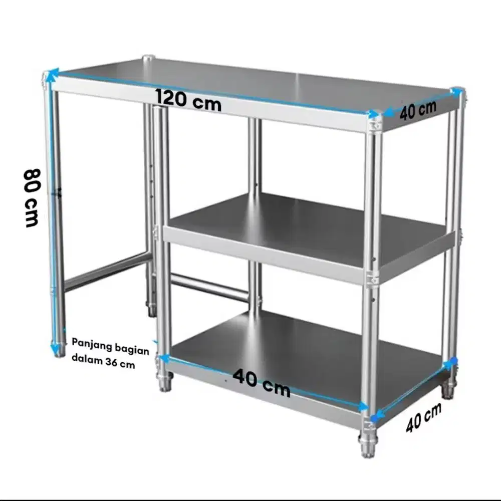 Meja Kompor Stainless Steel