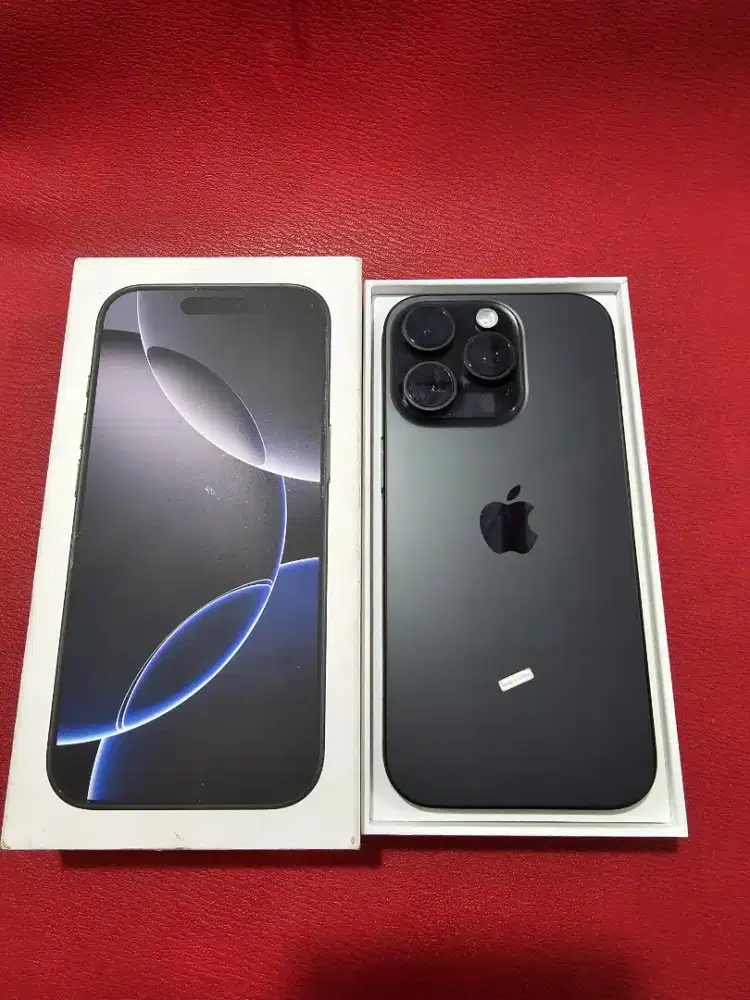Iphone 16 pro 128gb ibox bh97 like new fulset ori garansi on