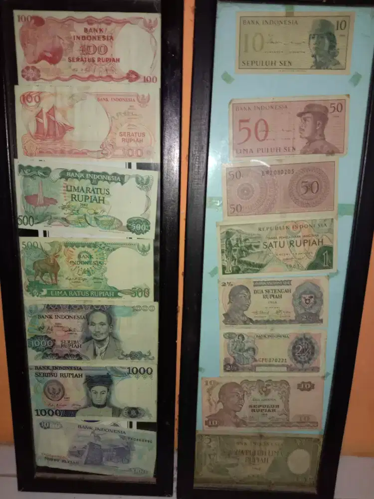 Jual Uang jadul koin & kertas masih bagus