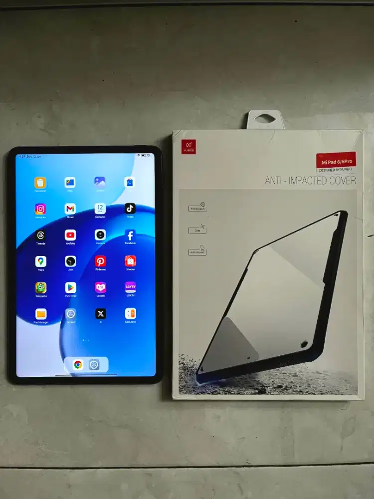 Xiaomi Pad 6 Ram 8/256 Fullset Mulus Bonus Case