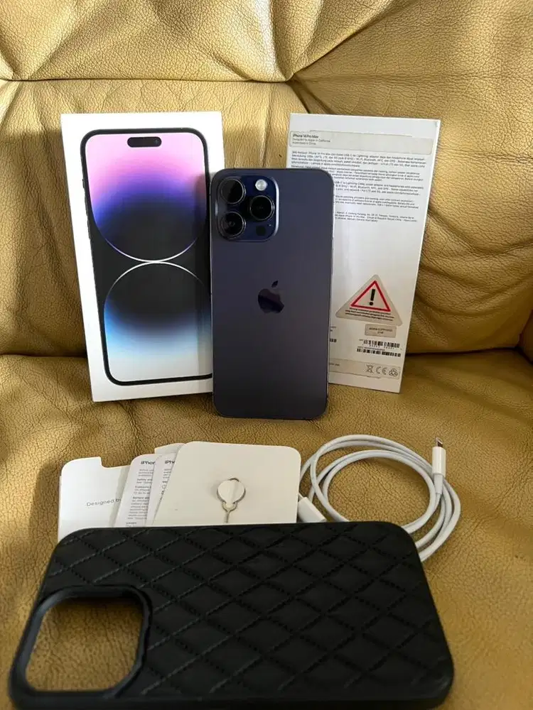 Apple iPhone 14 Pro Max 128GB Deep Purple iBox Second Resmi 15 16 17