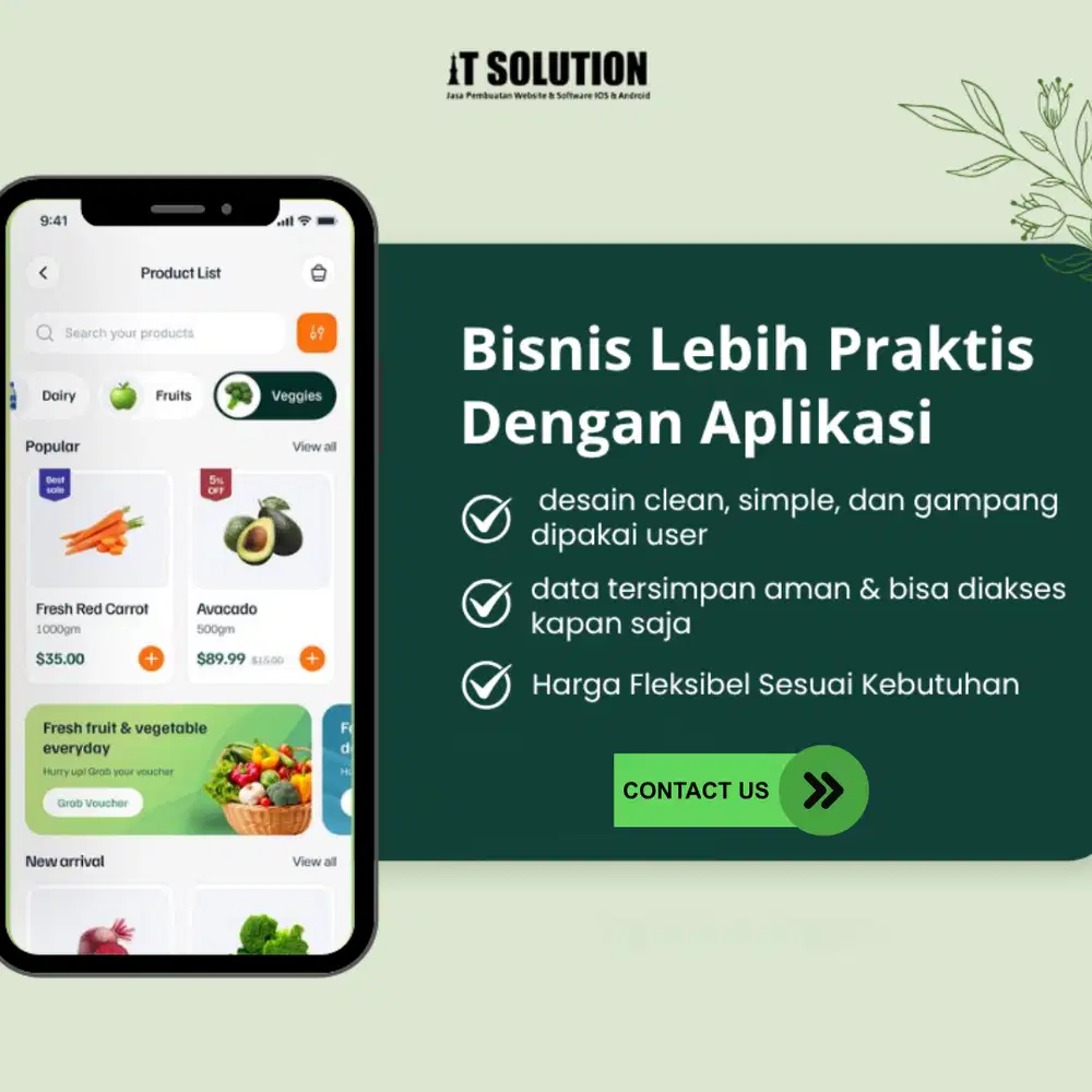 Bisnis Lebih Praktis dengan Aplikasi Custom Profesional