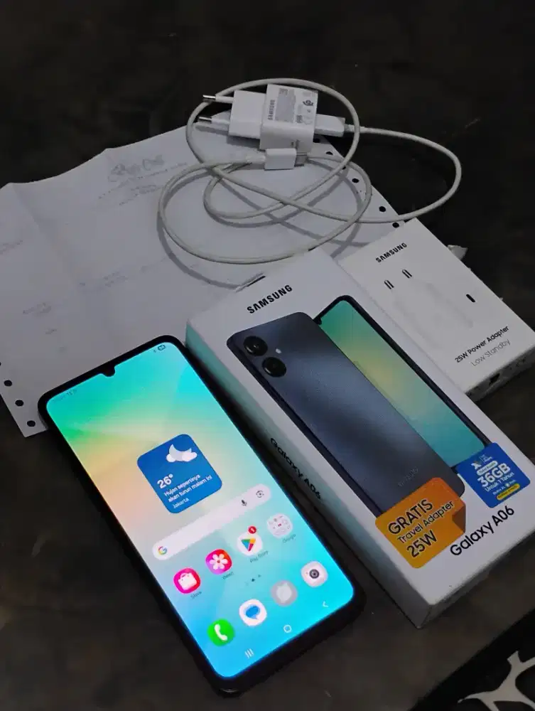 Samsung A06 4/64 GB Black Muluus FULLSET Garansi SEIN
