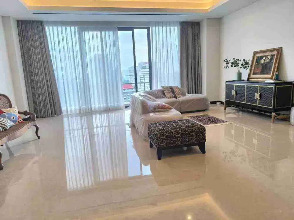 Dijual dan Disewakan Apartment The Pakubuwono Menteng 3+1 BR 3+1 BT Fully Furnished Siap Huni