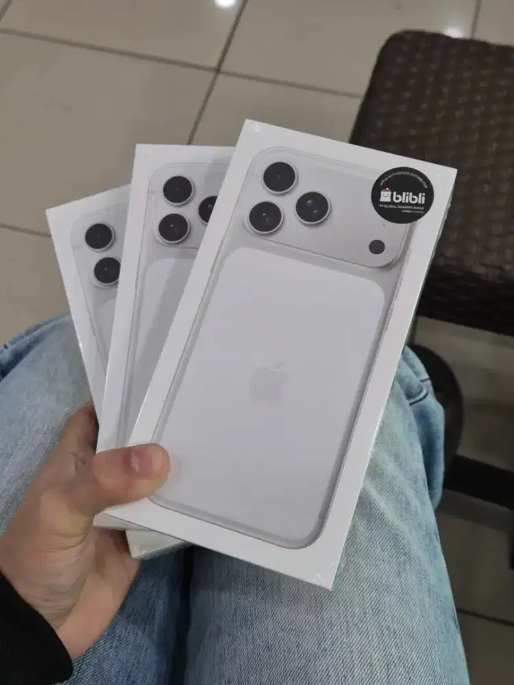 iPhone 17 Pro Max 256 Gb Silver Baru Segel Box Resmi