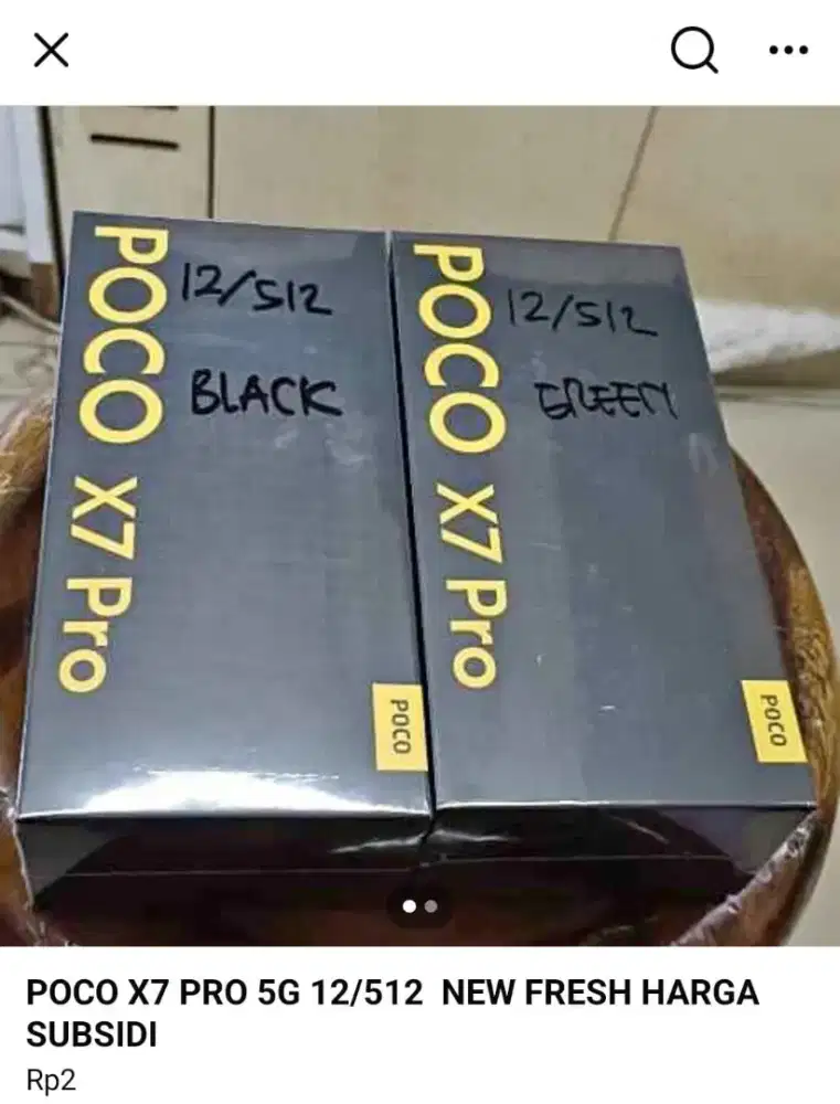 POCO X7 PRO 5G 12/512 NEW FRESH NOREPACK HARGA MURAH RESMI
