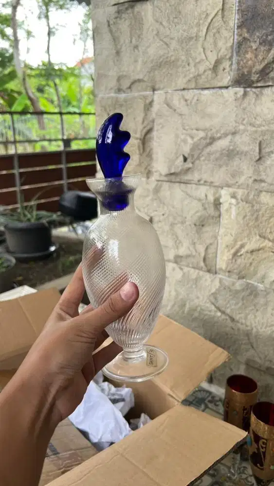 Botol Kaca Dekoratif/Vas Kecil/Botol Hias Antik