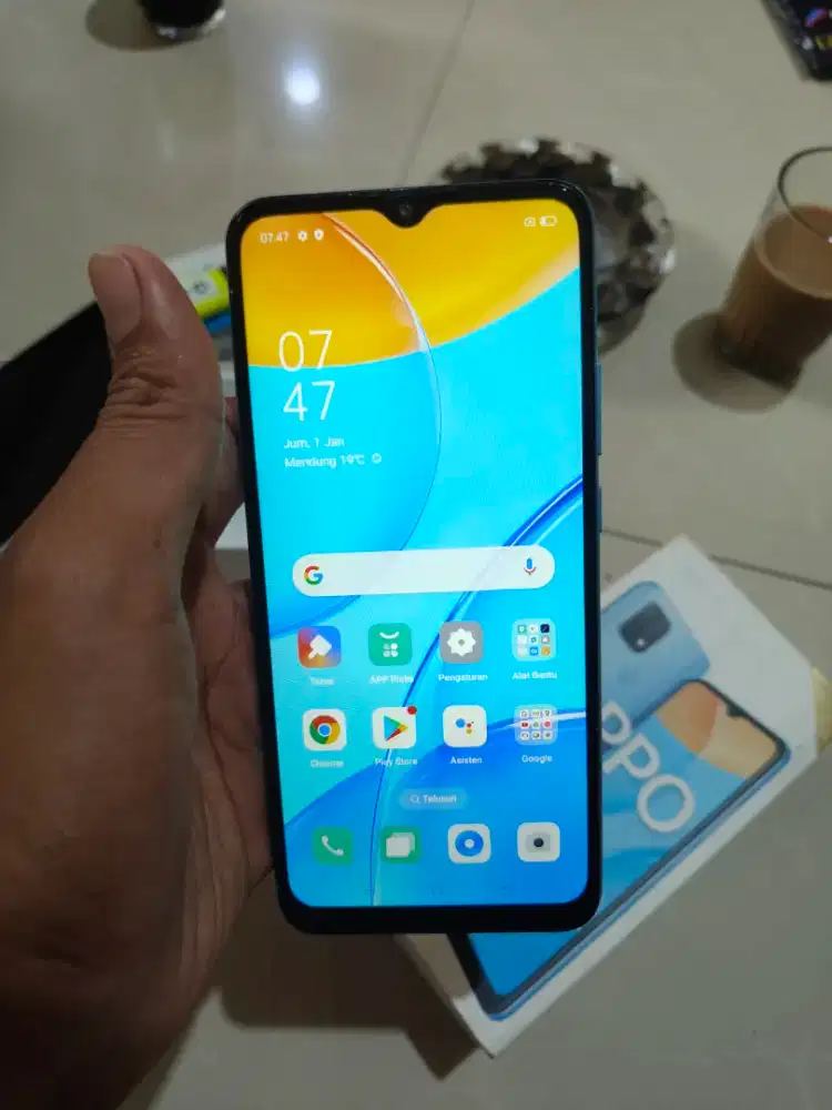 Oppo a15 32gb blue fulset