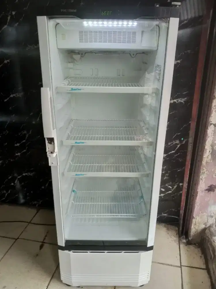 Jual butuh showcase kulkas pendingin minuman ukuran 4 rak ORISINIL
