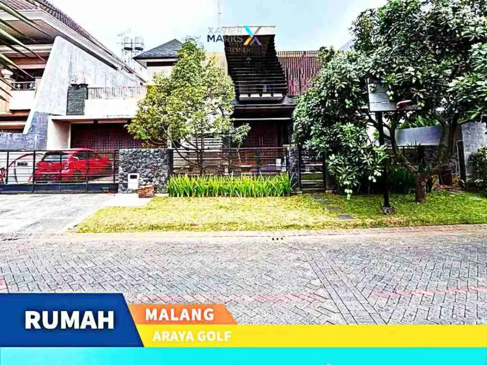 DIJUAL RUMAH MODERN TROPIS DI CLUSTER ARAYA GOLF BOULEVARD, MALANG