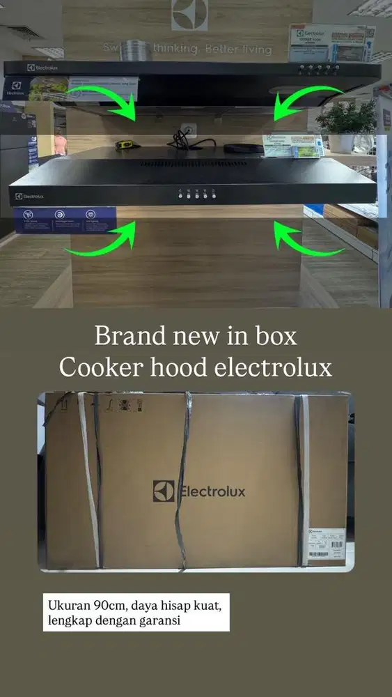 Dijual cooker hood electrolux
