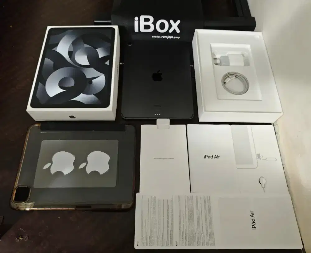 Ipad Air 5 M1 64gb Cellular cell IBOX Resmi Fullset original mulus
