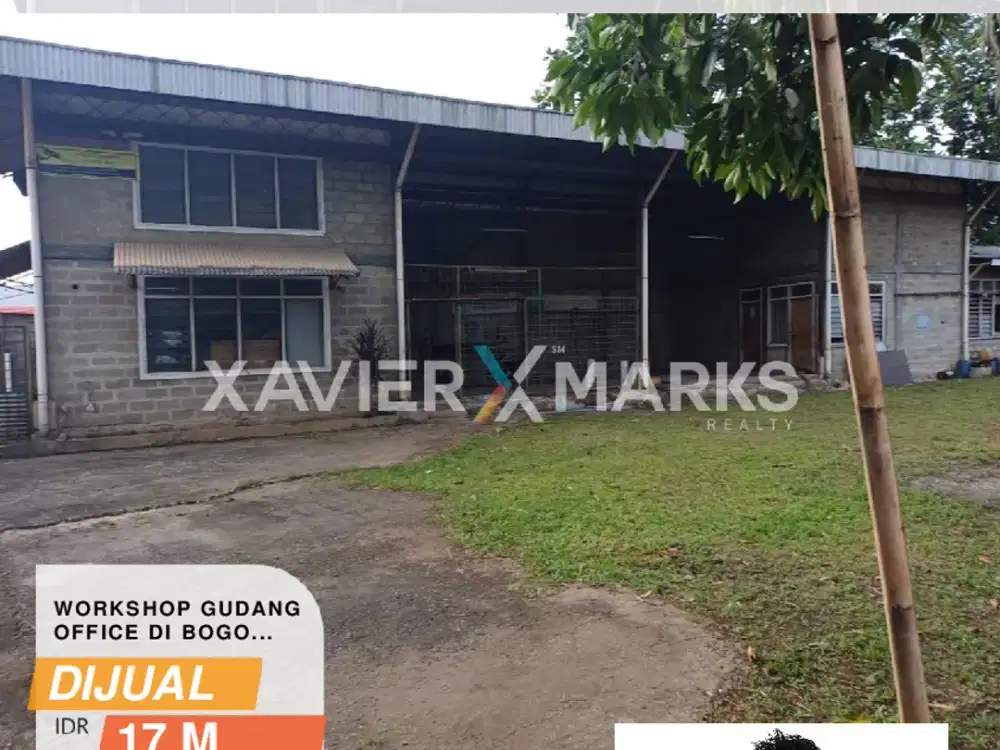Ex Gudang / Workshop di raya Cileungsi jonggol bogor, Kecamatan mekarsari luas tanah 5.637m2 bangunan 285m2