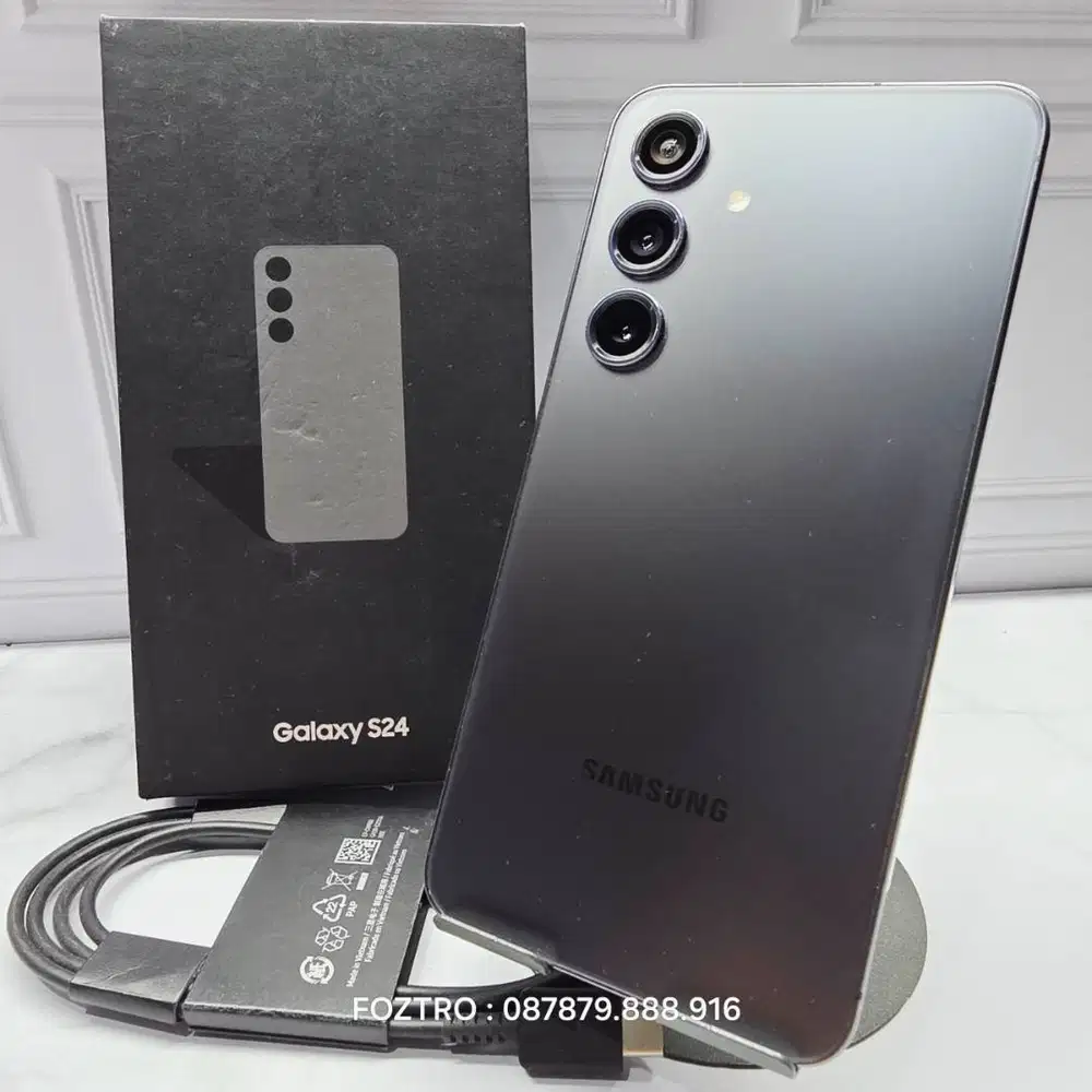 Samsung Galaxy S24 8/256GB Onyx Black Fullset Resmi LIKE NEW No Minus