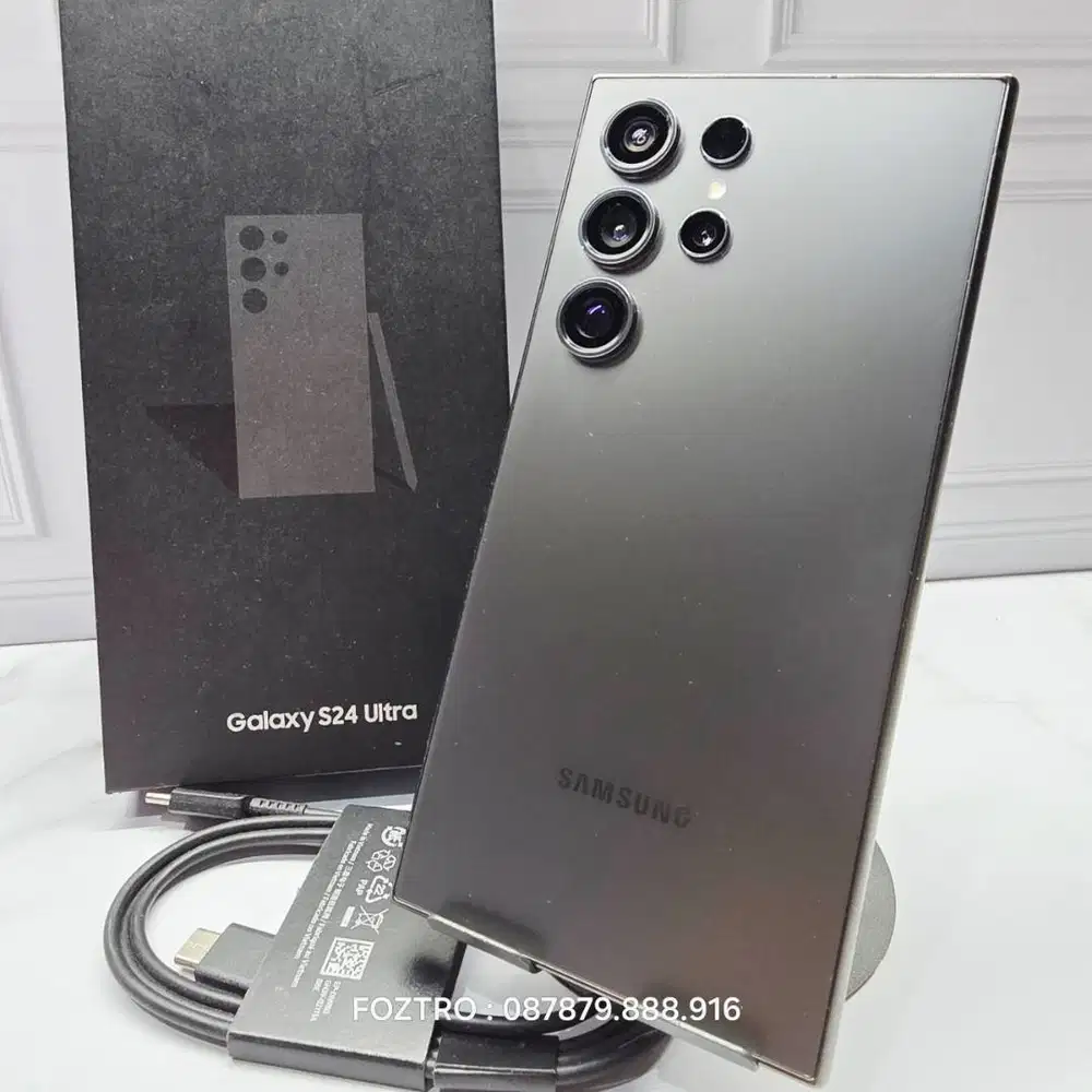 Samsung Galaxy S24 Ultra 12/256GB Black Fullset Resmi No Minus