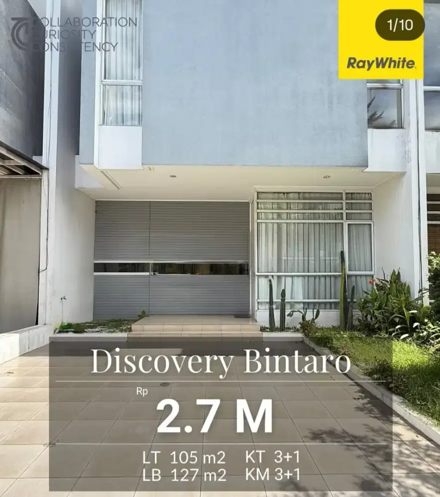Hotsale! Rumah di Discovery Aluvia siap huni, Bintaro Sektor 9