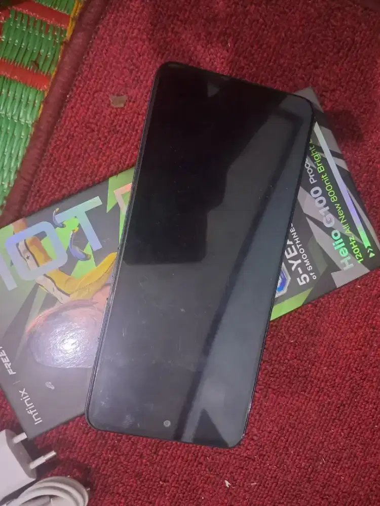 Infinix Hot 50 6+6GB (12GB) / 256 GB (Second like New) - warna Hitam