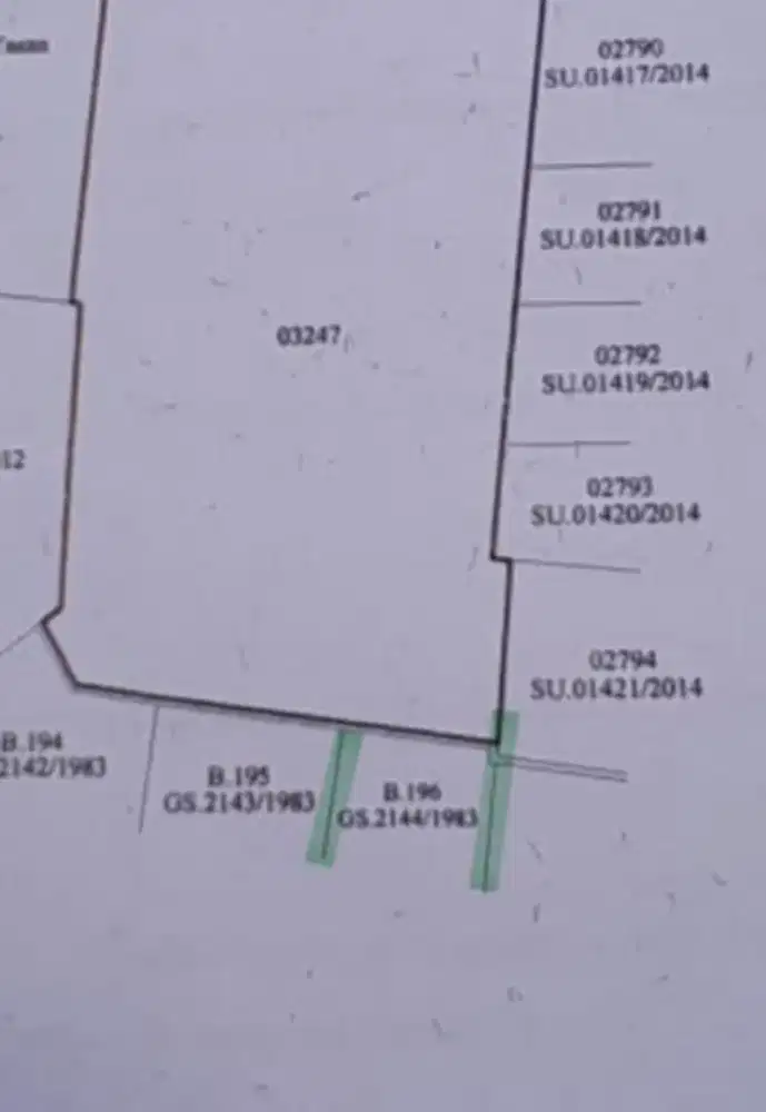 Tanah Murah Bu Cepat Harga Dibawah NJOP Posisi Tanah Dalam Perumahan