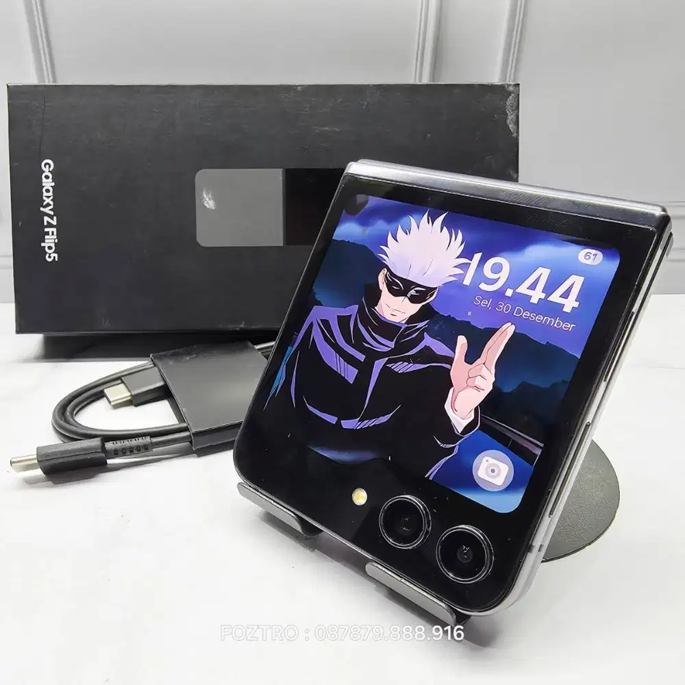 Samsung Galaxy Z Flip 5 8/256GB Graphite Fullset Resmi No Minus