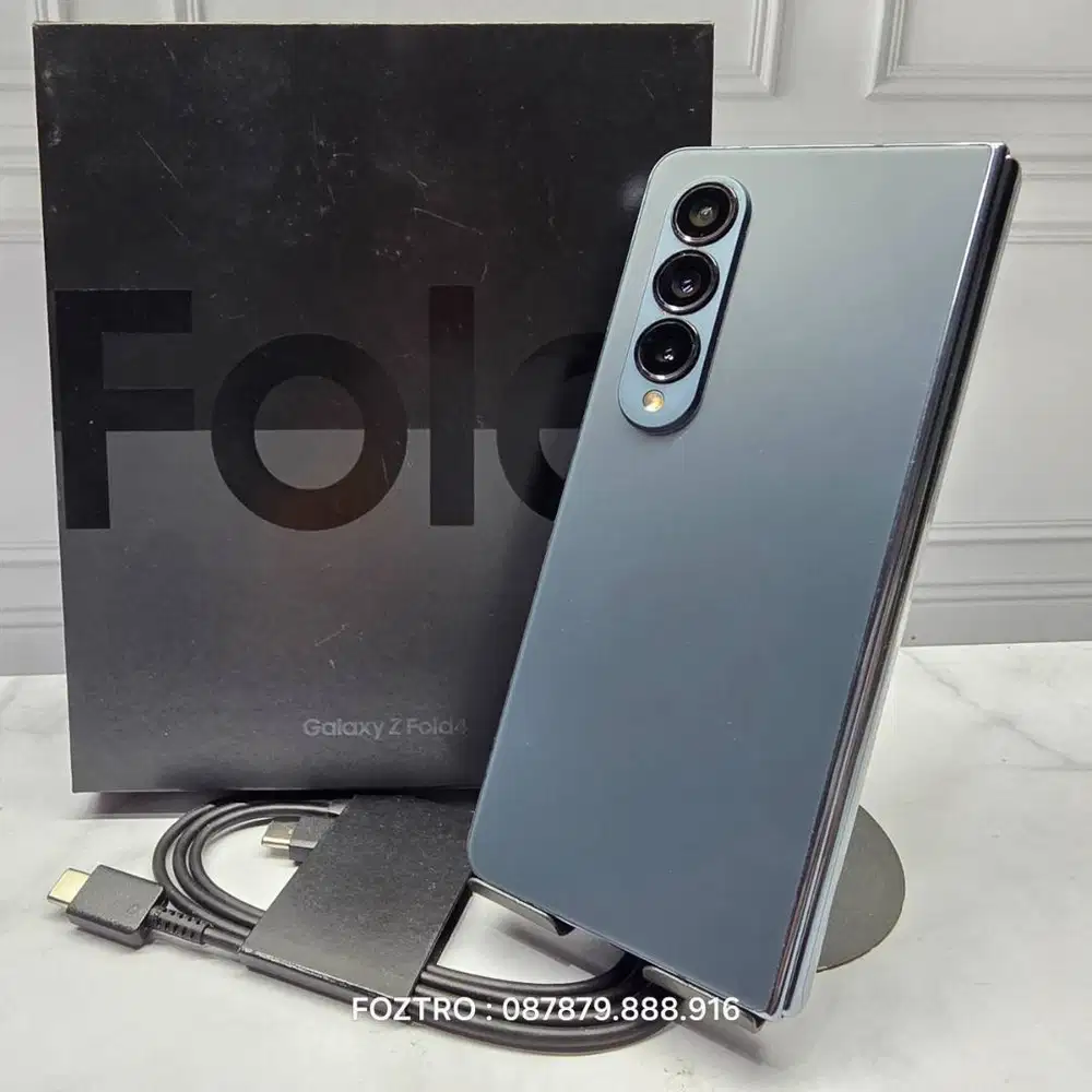 Samsung Galaxy Z Fold 4 12/512GB Graygreen Fullset Resmi No Minus