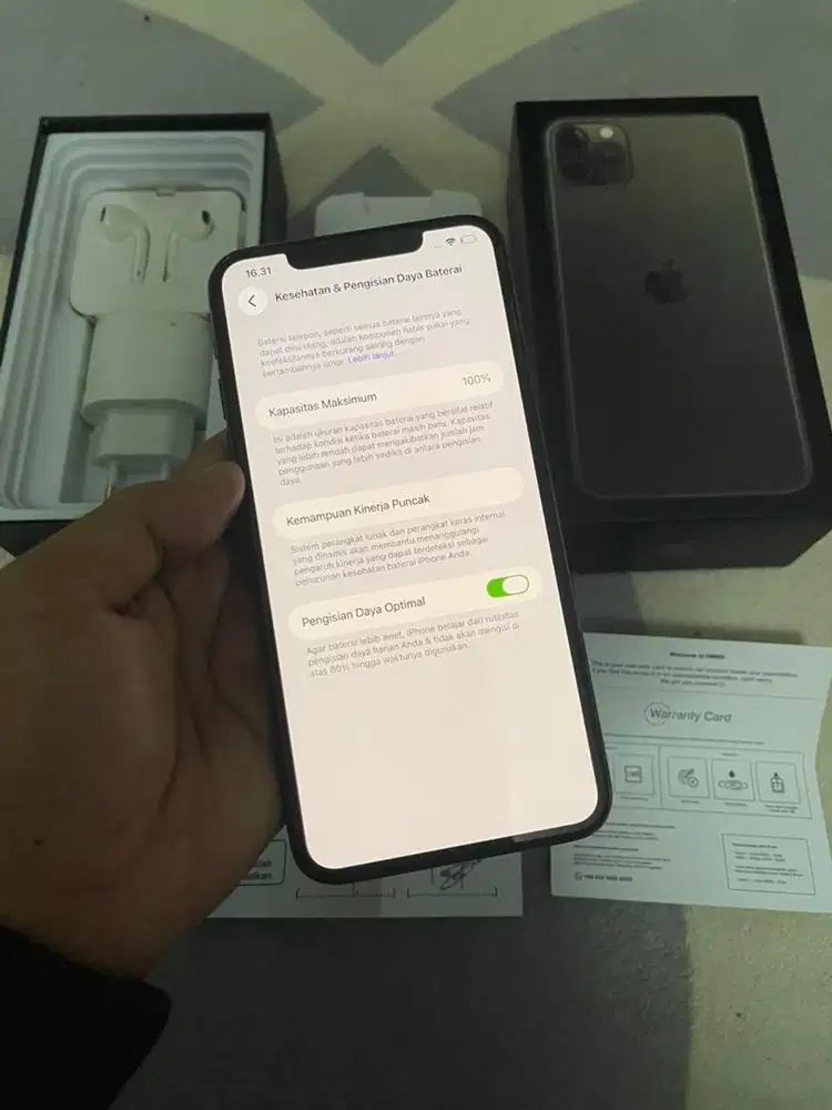 Iphone 11 Promax 256gb sinyal permanen anti blokir
