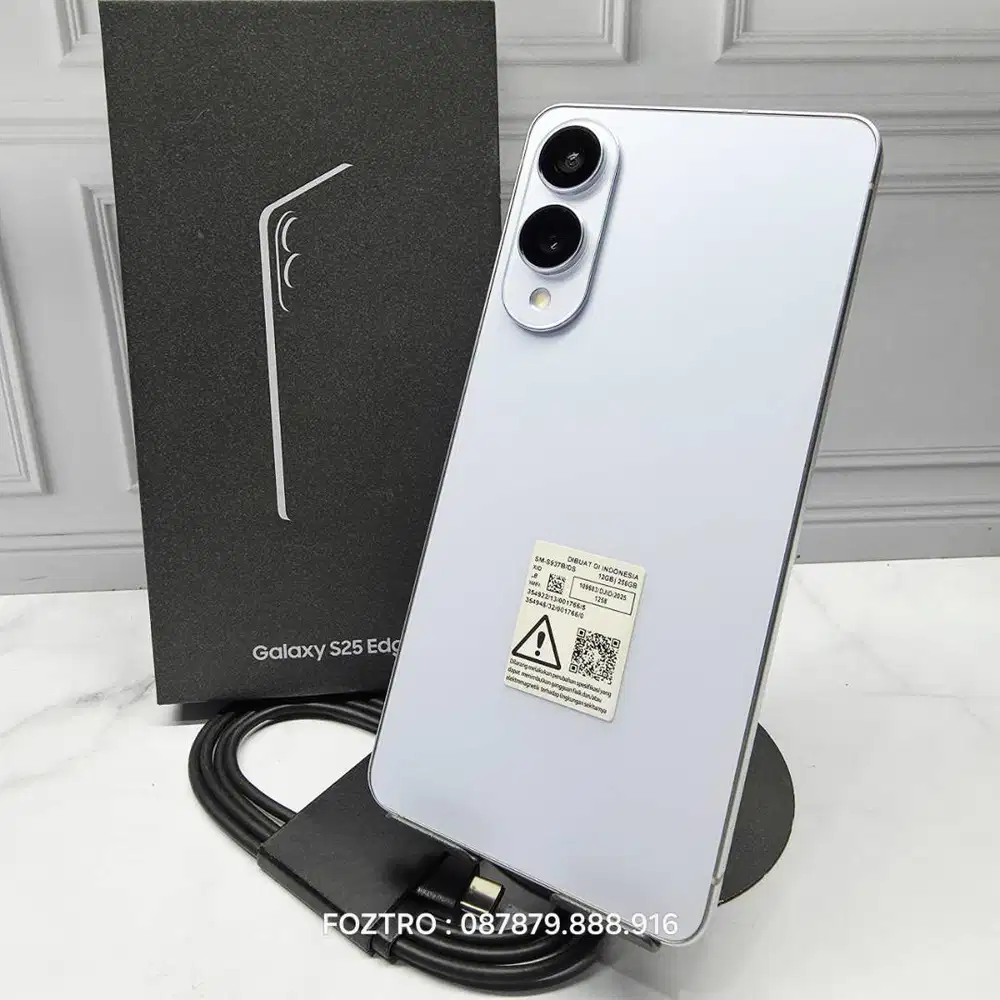 Samsung Galaxy S25 Edge 12/256GB Icy Blue Fullset Super Like New