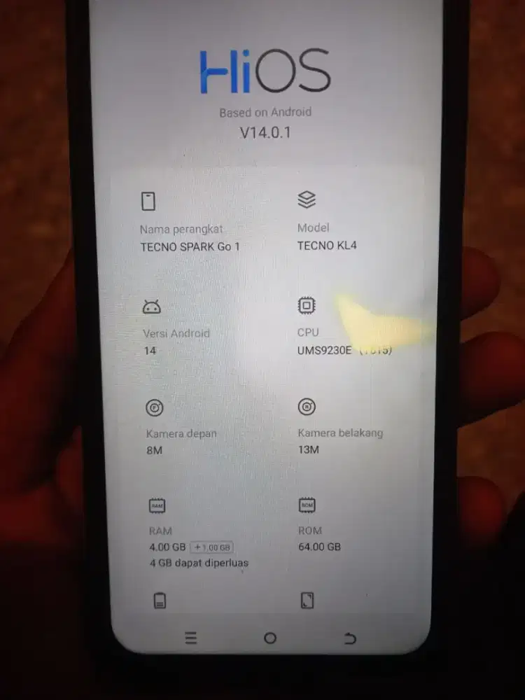 Tecno Spark Go 1 4/64 Fullset