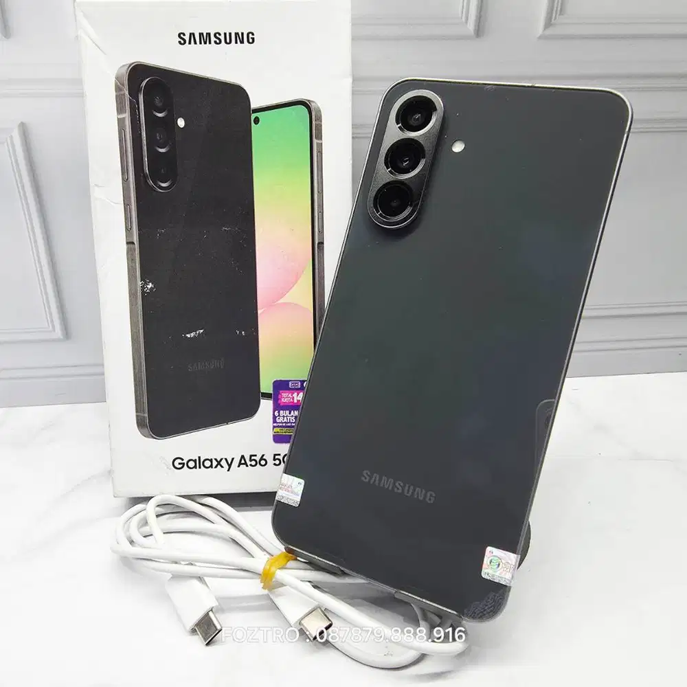Samsung Galaxy A56 12/256GB Graphite Fullset Resmi No Minus