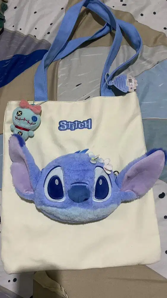 Tas stitch kepala boneka