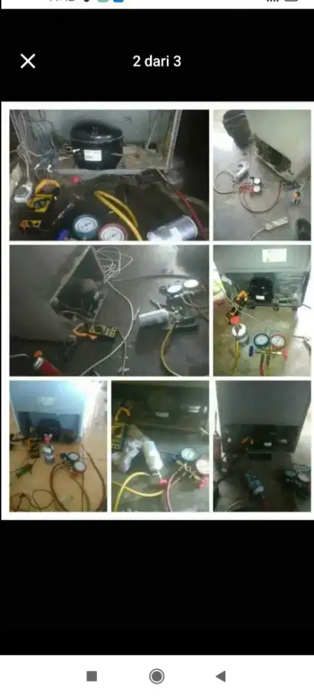 Kulkas,showcase,frezer,m.cuci dan ac (service)