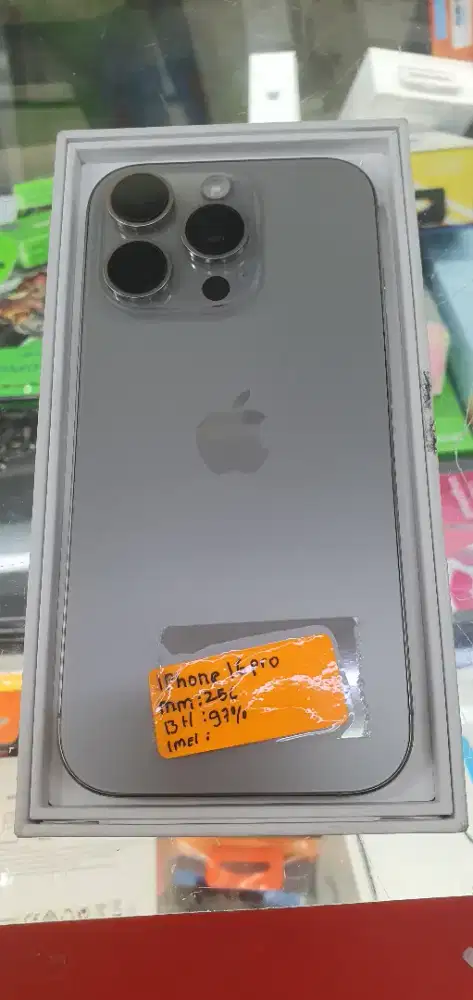 Iphone 16 pro 256 resmi indonesia baterai h 97 natural