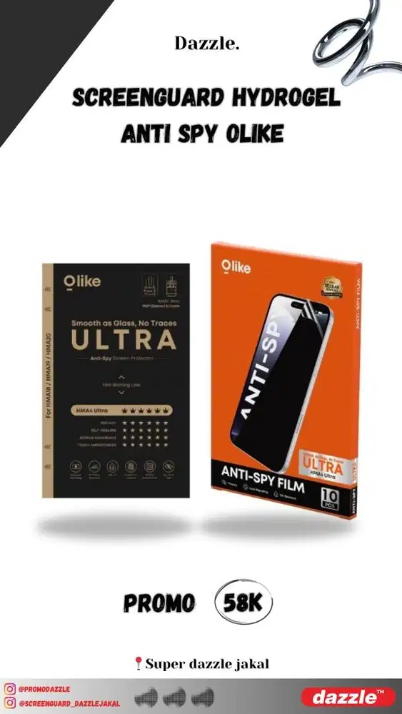 SH hydrogel Olike anti spy matte