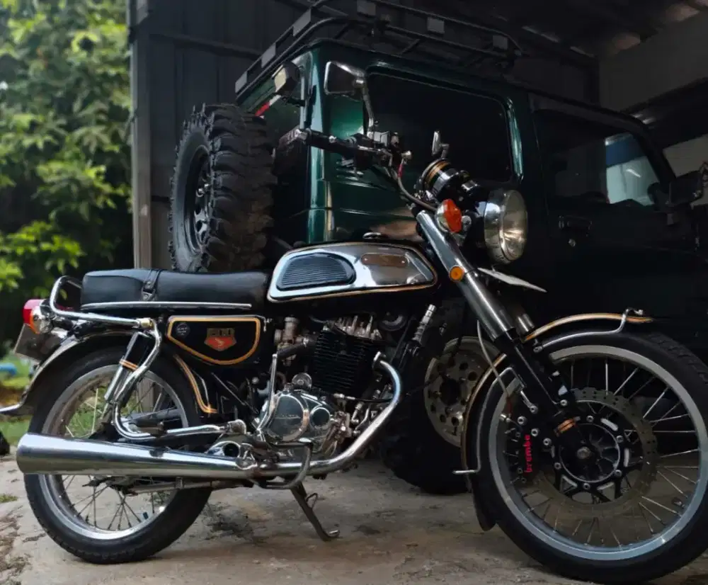 Dijual motor modifikasi clasik gl cb mulus siap pake