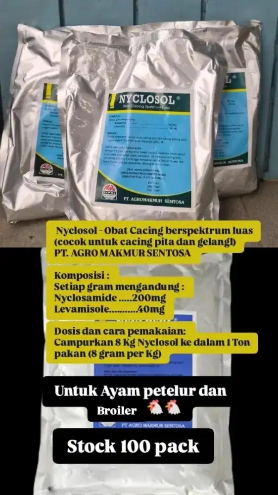 Obat Pembasmi Cacing Ayam