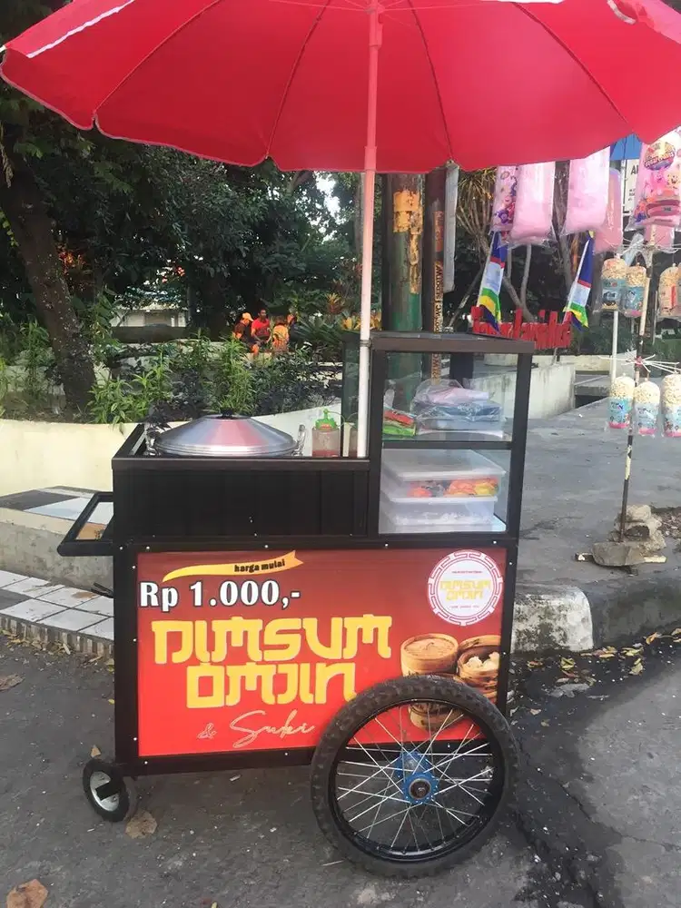 Gerobak roda jualan usaha