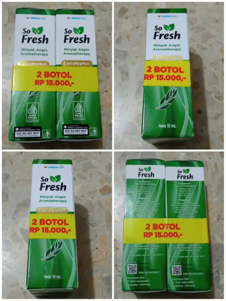 Paket Hemat So Fresh Minyak Angin Aromatherapy Eucalyptus