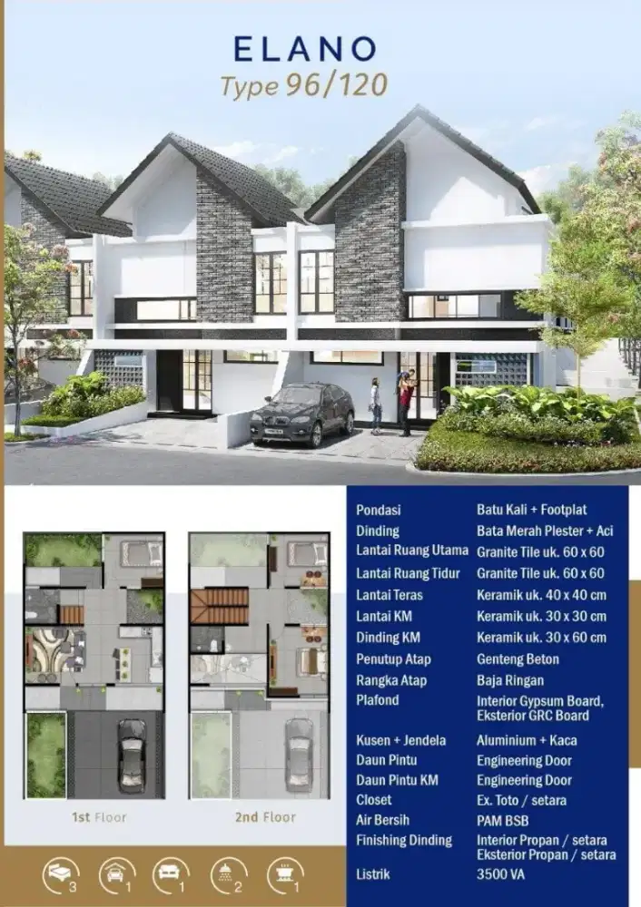 THE MILES SMARTHOME BSB SEMARANG - TYPE ELANO 96/120