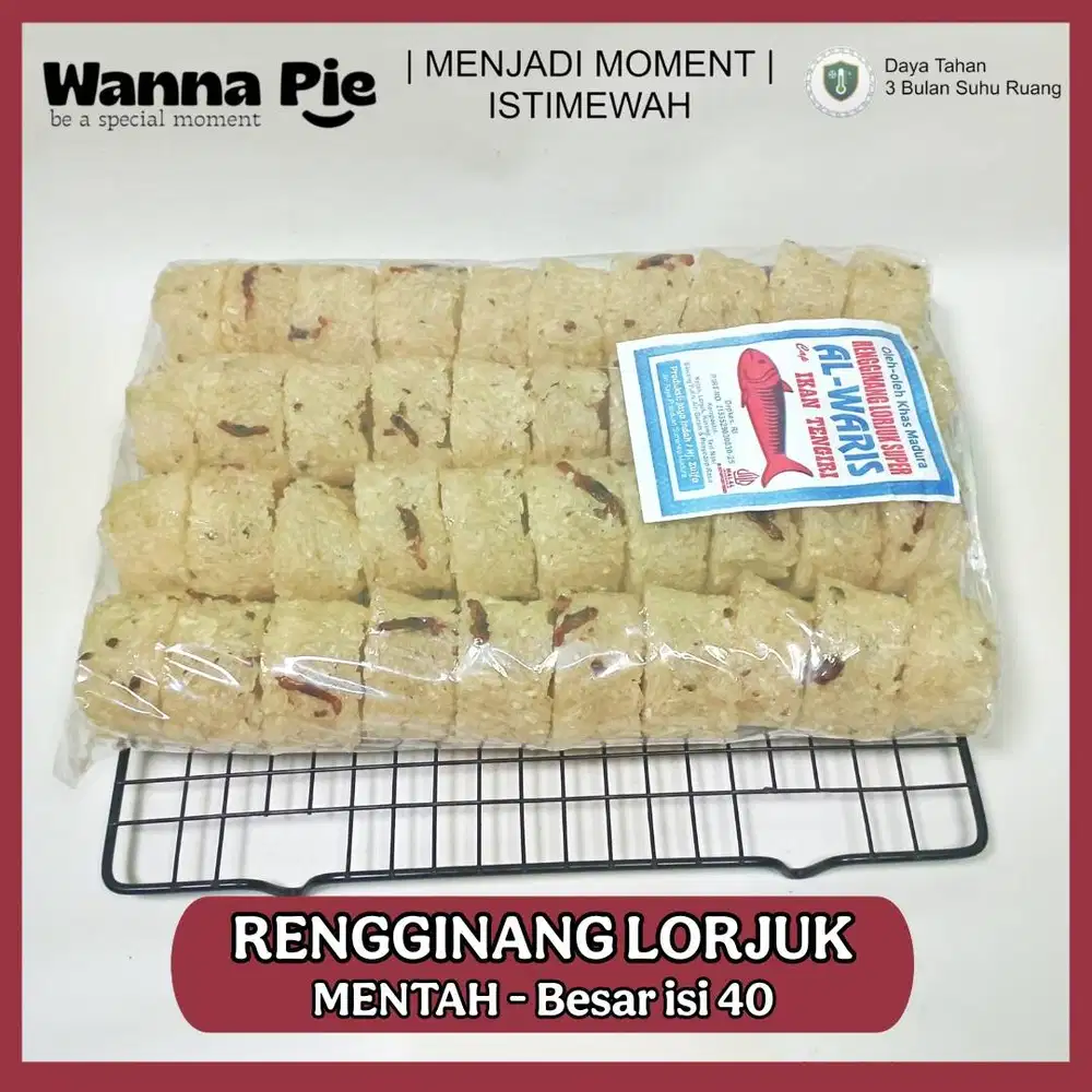 Rengginang Lorjuk Kerang Bambu Mentah Besar isi 40 Siap Goreng
