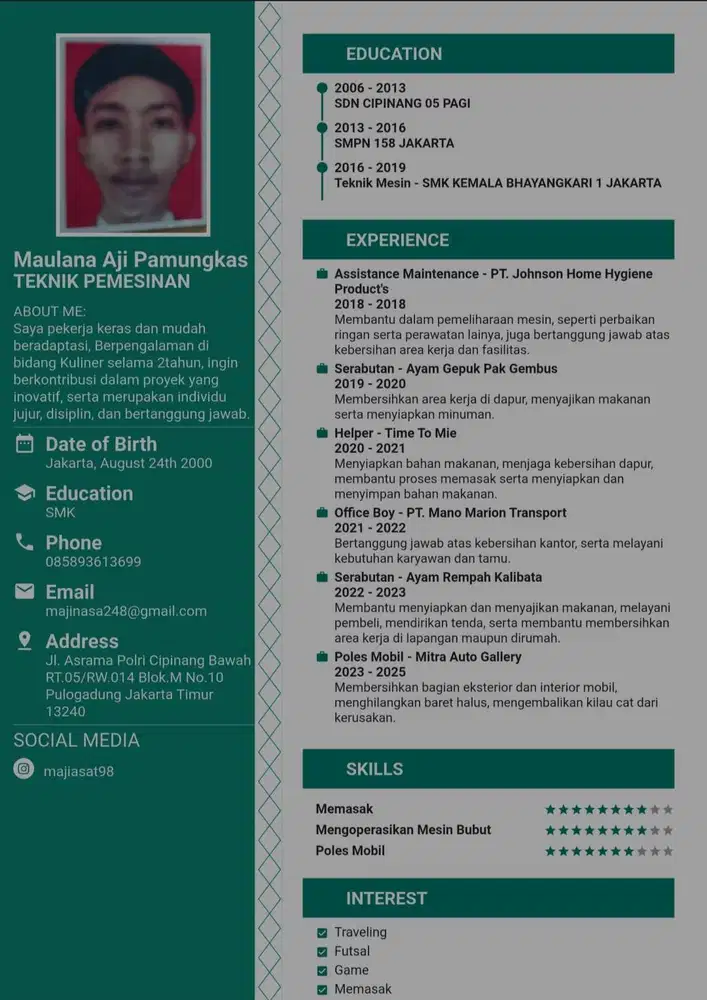 Info Loker Bapak/Ibu