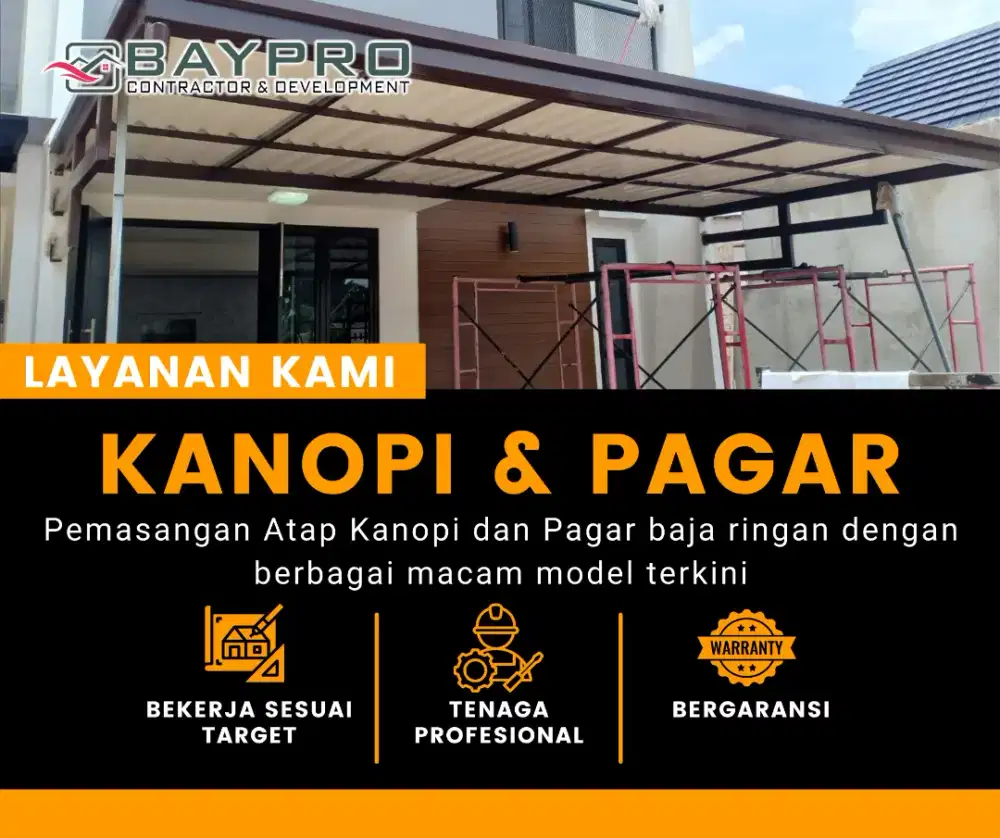 KANOPI dan PAGAR BAJA RINGAN MURAH BERGARANSI
