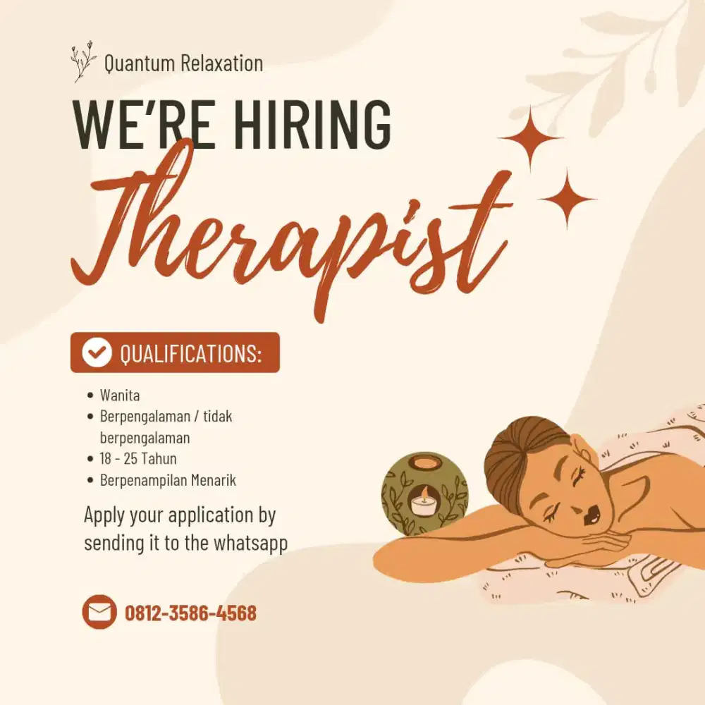 Lowongan kerja massage