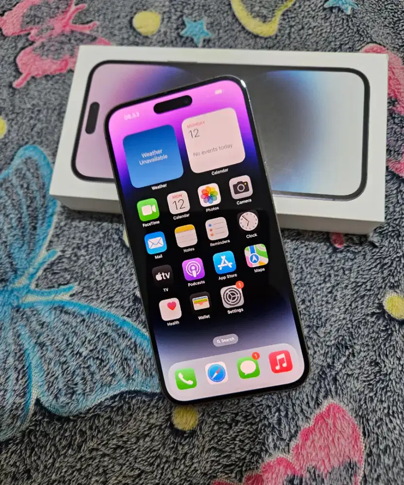 Iphone 14 pro max deep purple resmi ibox