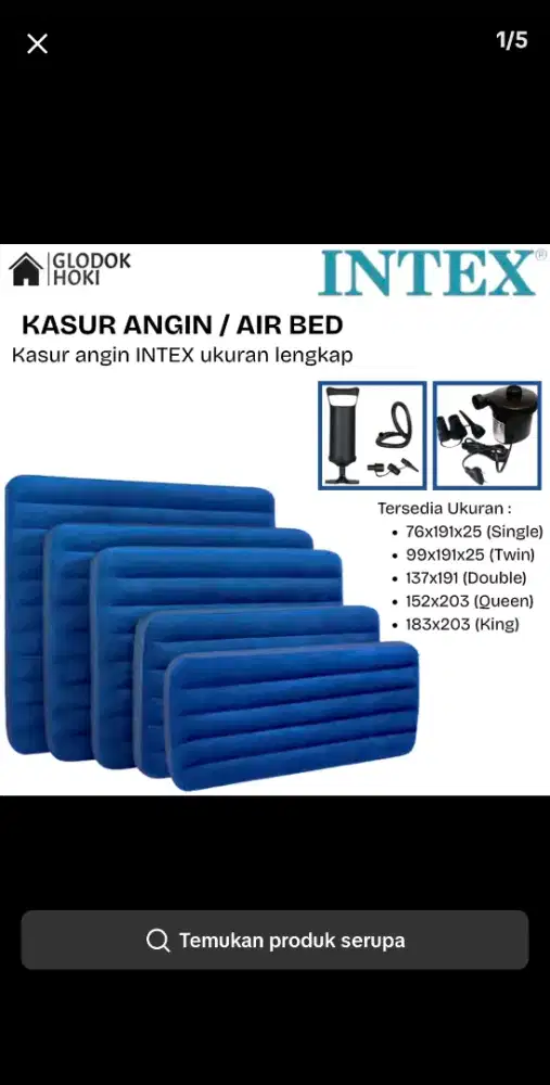 Kasur angin intex