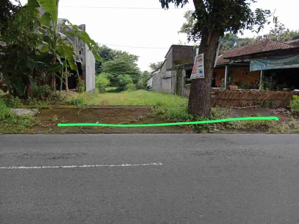 DIJUAL TANAH PINGGIR JALAN KEBONAGUNG SEYEGAN
