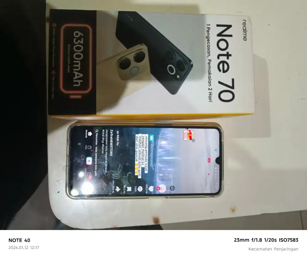 Realme note 70 ram 8/ 128